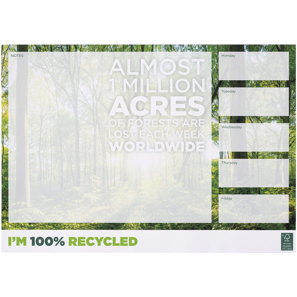 Blocco note A3 in carta riciclata Desk-Mate® personalizzato con logo - Pubblienne