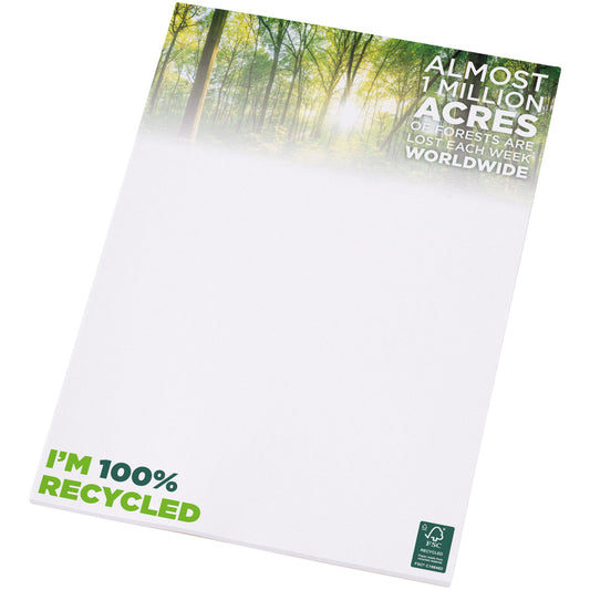 Blocco note A4 in carta riciclata Desk-Mate® personalizzato con logo - Pubblienne