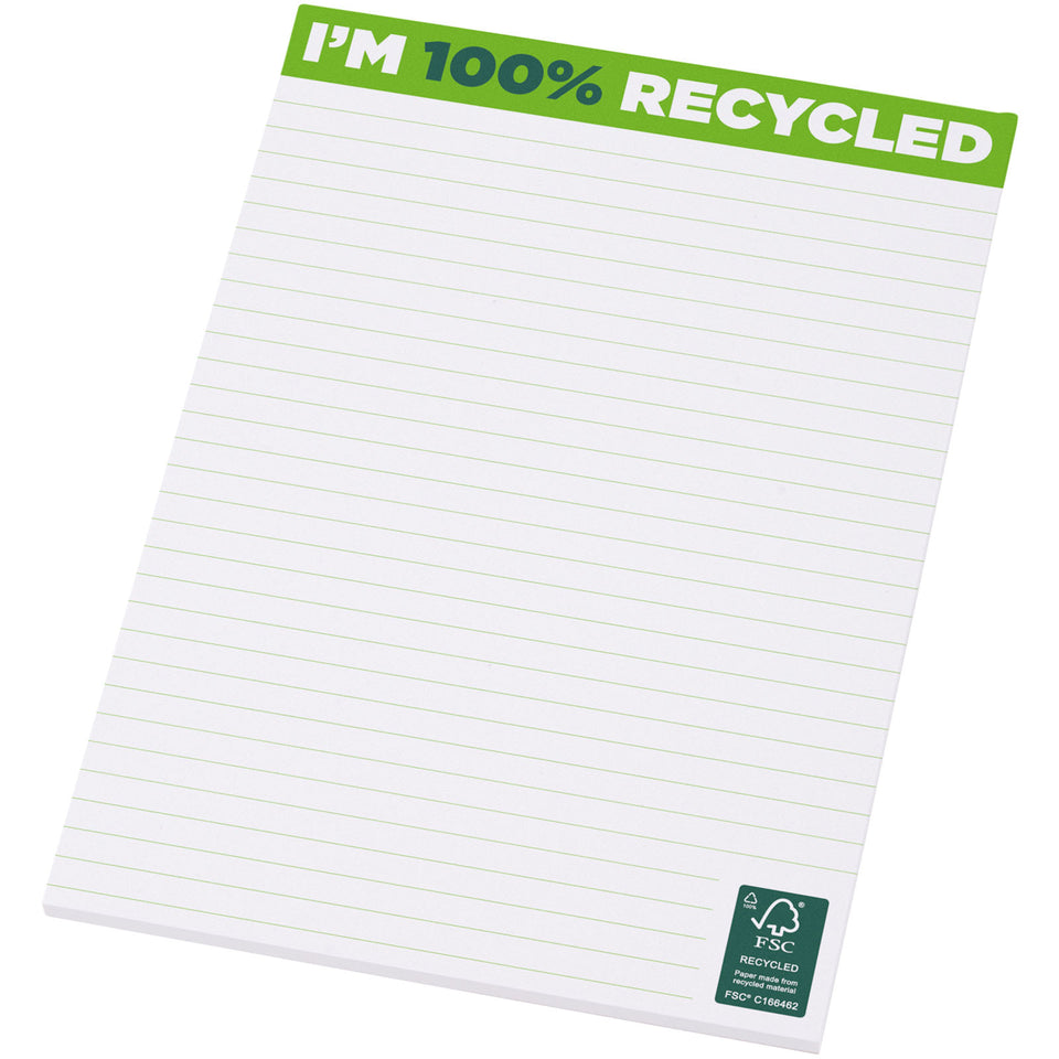 Blocco note A5 in carta riciclata Desk-Mate® personalizzato con logo - Pubblienne