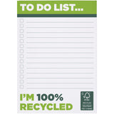 Blocco note A6 in carta riciclata Desk-Mate® personalizzato con logo - Pubblienne
