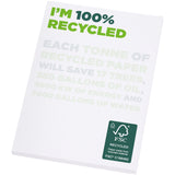 Blocco note A7 in carta riciclata Desk-Mate® personalizzato con logo - Pubblienne