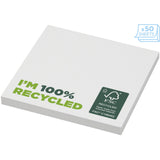 Foglietti adesivi in carta riciclata 75 x 75 mm Sticky-Mate® personalizzato con logo - Pubblienne
