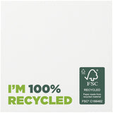 Foglietti adesivi in carta riciclata 75 x 75 mm Sticky-Mate® personalizzato con logo - Pubblienne