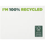 Foglietti adesivi in carta riciclata 100 x 75 mm Sticky-Mate® personalizzato con logo - Pubblienne