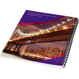 Blocco note a spirale A5 con copertina posteriore stampata Desk-Mate® personalizzato con logo - Pubblienne