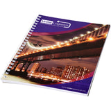 Blocco note a spirale A4 con copertina posteriore stampata Desk-Mate® personalizzato con logo - Pubblienne