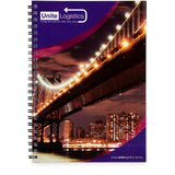 Blocco note a spirale A4 con copertina posteriore stampata Desk-Mate® personalizzato con logo - Pubblienne