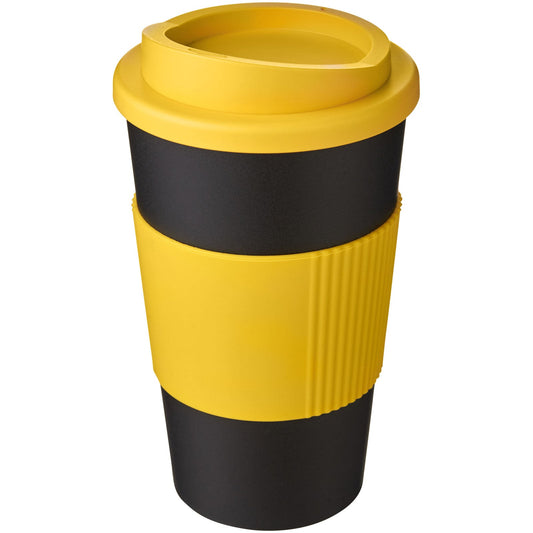 Bicchiere termico da 350 ml con impugnatura Americano® personalizzato con logo - Pubblienne