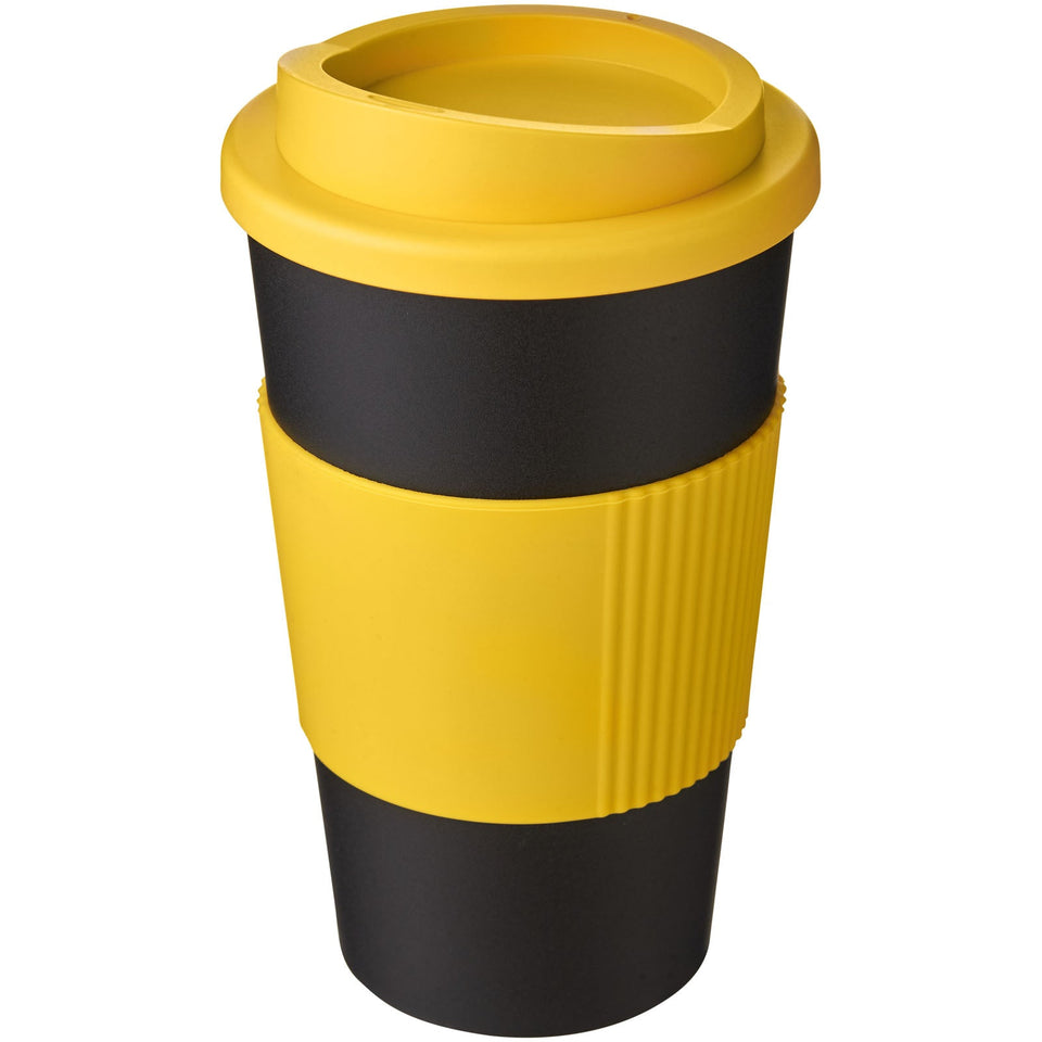 Bicchiere termico da 350 ml con impugnatura Americano® personalizzato con logo - Pubblienne