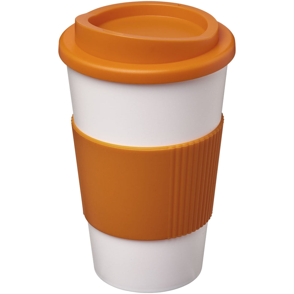 Bicchiere termico da 350 ml con impugnatura Americano® personalizzato con logo - Pubblienne