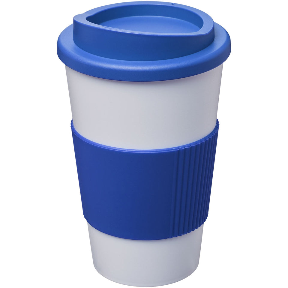 Bicchiere termico da 350 ml con impugnatura Americano® personalizzato con logo - Pubblienne