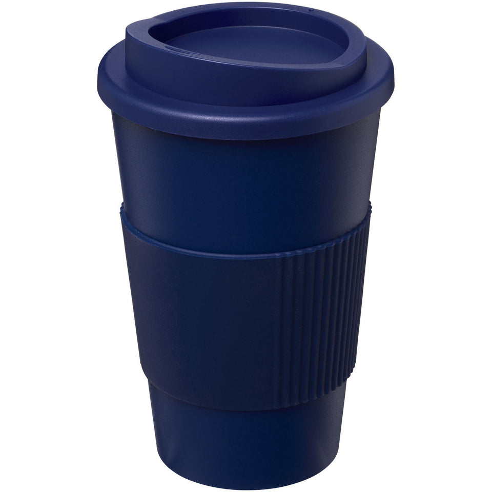 Bicchiere termico da 350 ml con impugnatura Americano® personalizzato con logo - Pubblienne