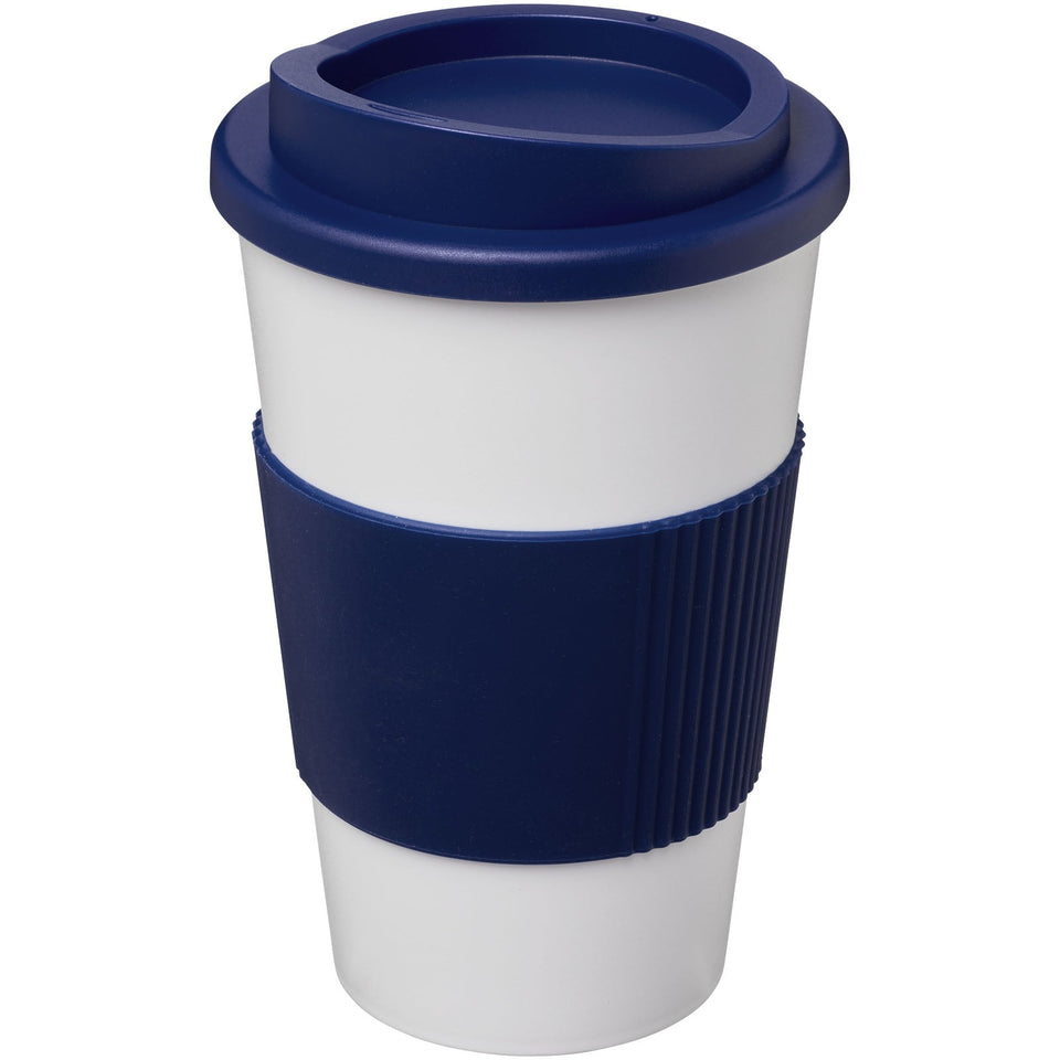Bicchiere termico da 350 ml con impugnatura Americano® personalizzato con logo - Pubblienne
