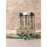 Borraccia sportiva da 650 ml con coperchio a scatto H2O Active® Eco Base personalizzato con logo - Pubblienne