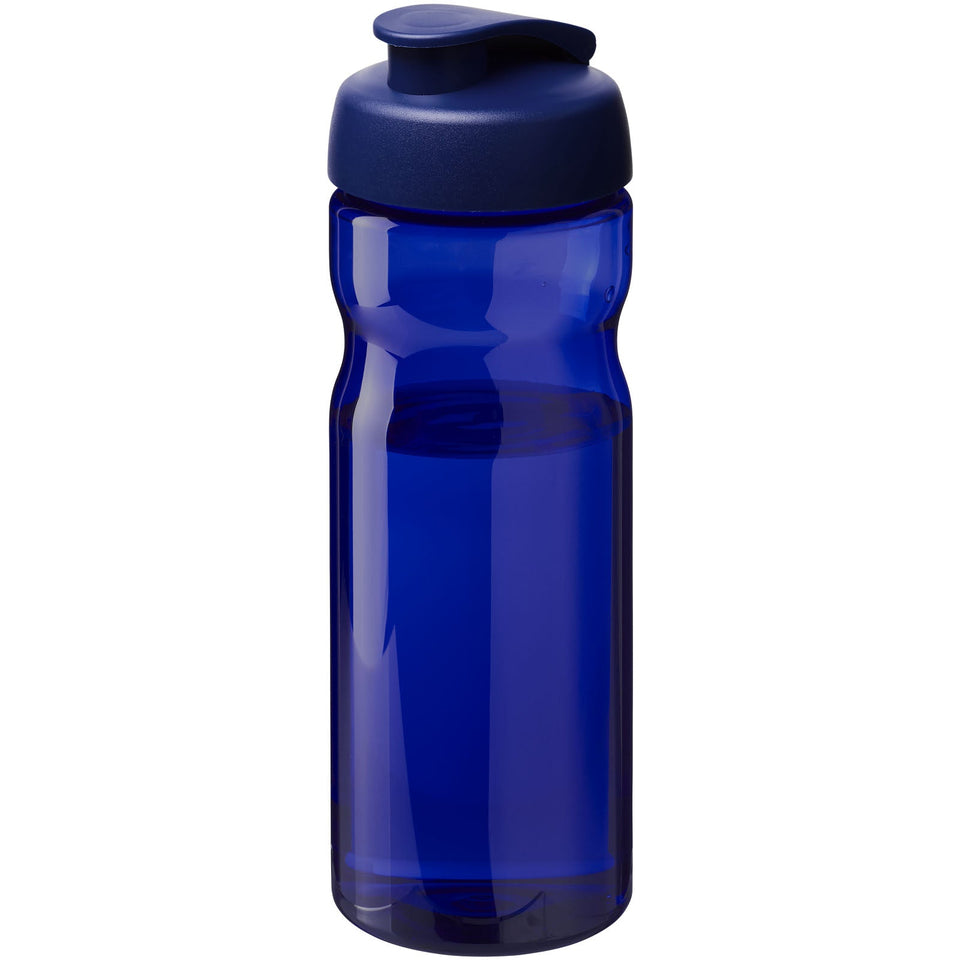 Borraccia sportiva da 650 ml con coperchio a scatto H2O Active® Eco Base personalizzato con logo - Pubblienne