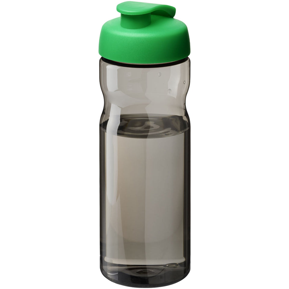 Borraccia sportiva da 650 ml con coperchio a scatto H2O Active® Eco Base personalizzato con logo - Pubblienne