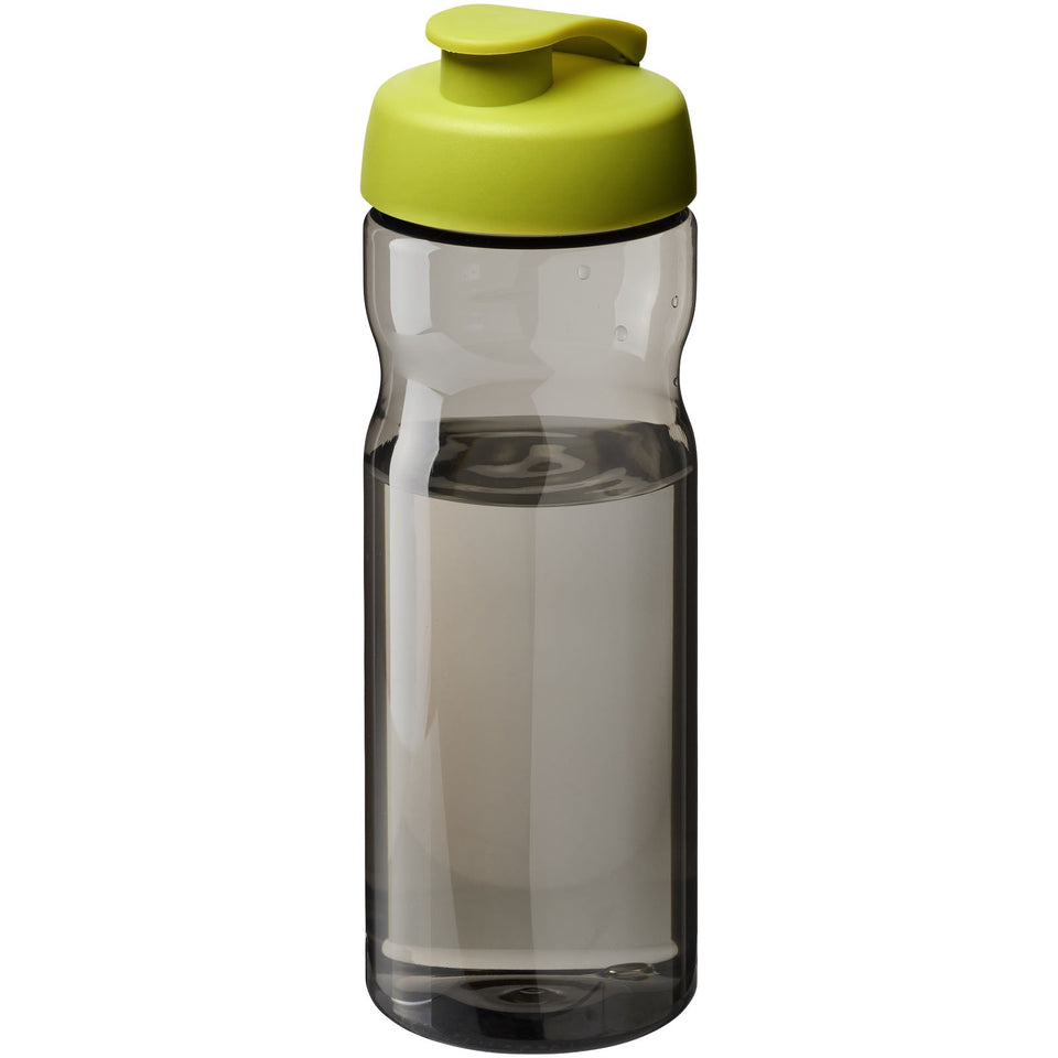 Borraccia sportiva da 650 ml con coperchio a scatto H2O Active® Eco Base personalizzato con logo - Pubblienne