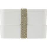 Contenitore portavivande a doppio strato MIYO da 700 + 700 ml personalizzato con logo - Pubblienne