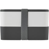 Contenitore portavivande a doppio strato MIYO da 700 + 700 ml personalizzato con logo - Pubblienne