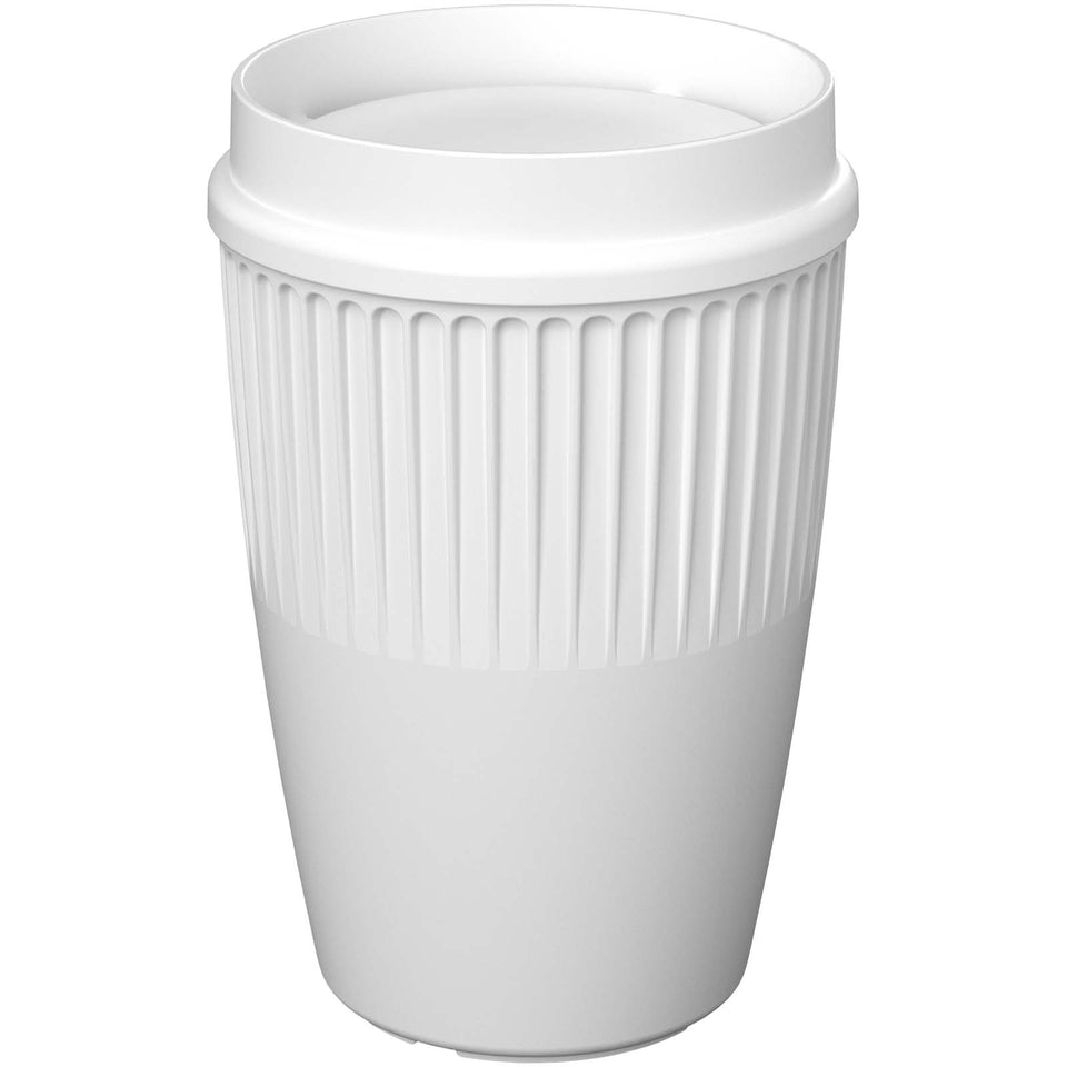 Bicchiere da 350 ml con coperchio a 360° Cirrus POP personalizzato con logo - Pubblienne