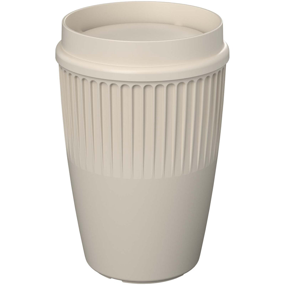 Bicchiere da 350 ml con coperchio a 360° Cirrus POP personalizzato con logo - Pubblienne