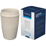 Bicchiere da 350 ml con coperchio a 360° Cirrus POP personalizzato con logo - Pubblienne