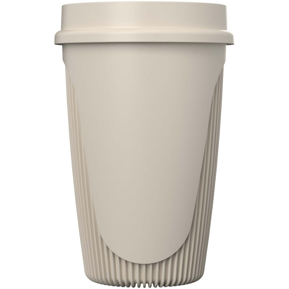 Bicchiere da 350 ml con coperchio a 360° Alto POP personalizzato con logo - Pubblienne