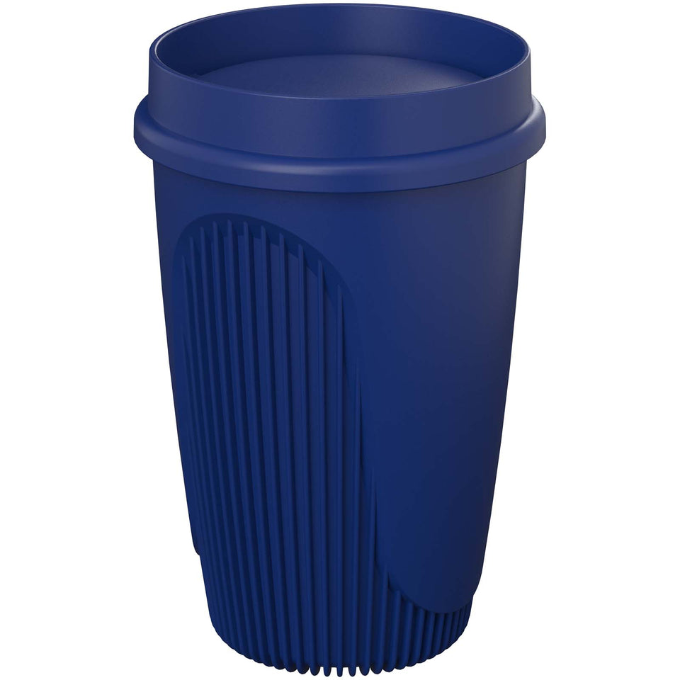 Bicchiere da 350 ml con coperchio a 360° Alto POP personalizzato con logo - Pubblienne