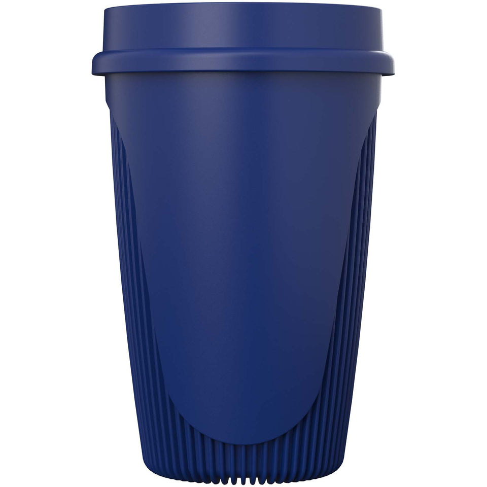 Bicchiere da 350 ml con coperchio a 360° Alto POP personalizzato con logo - Pubblienne