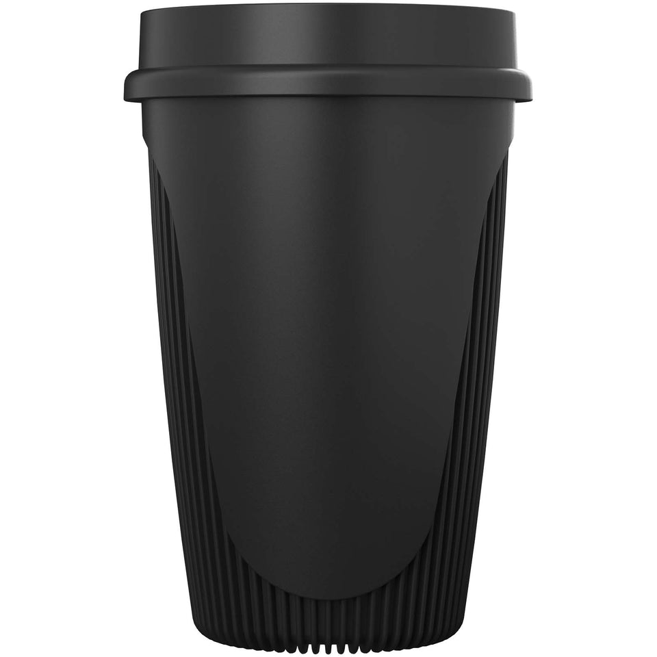 Bicchiere da 350 ml con coperchio a 360° Alto POP personalizzato con logo - Pubblienne