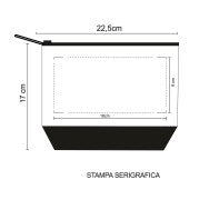 2833 Shade - Pochette Bicolore Canavas personalizzato con logo - Pubblienne