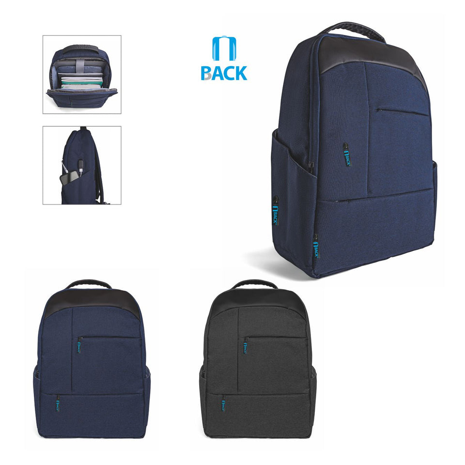 2842 Raffy - Zaino Portacomputer 17” Poliestere 600d Oxford personalizzato con logo - Pubblienne