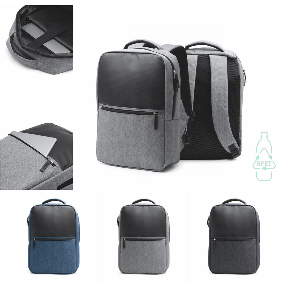 2890 Ascanio - Zaino Porta Computer 15 In RPET personalizzato con logo - Pubblienne