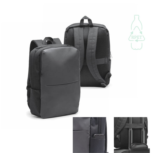 2894 Amir - Zaino Porta Computer 15 In PU E RPET personalizzato con logo - Pubblienne