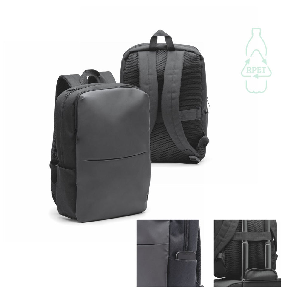 2894 Amir - Zaino Porta Computer 15 In PU E RPET personalizzato con logo - Pubblienne