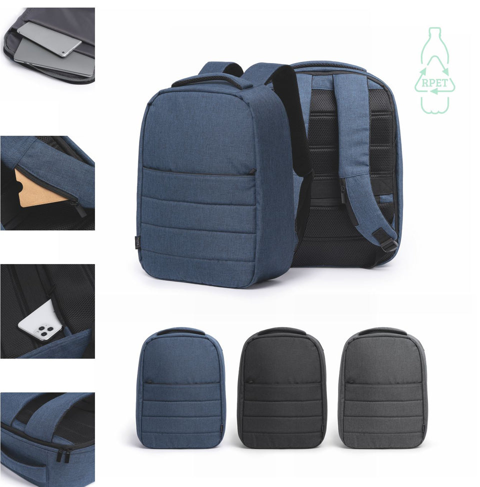 2896 Usman - Zaino Porta Computer 15 In RPET personalizzato con logo - Pubblienne