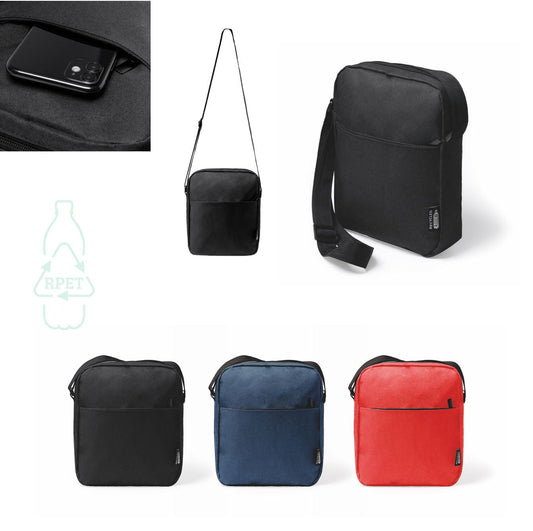2917 Flavio - Borsa/Marsupio In RPET Dimensioni: cm 20x22x4,5 personalizzato con logo - Pubblienne
