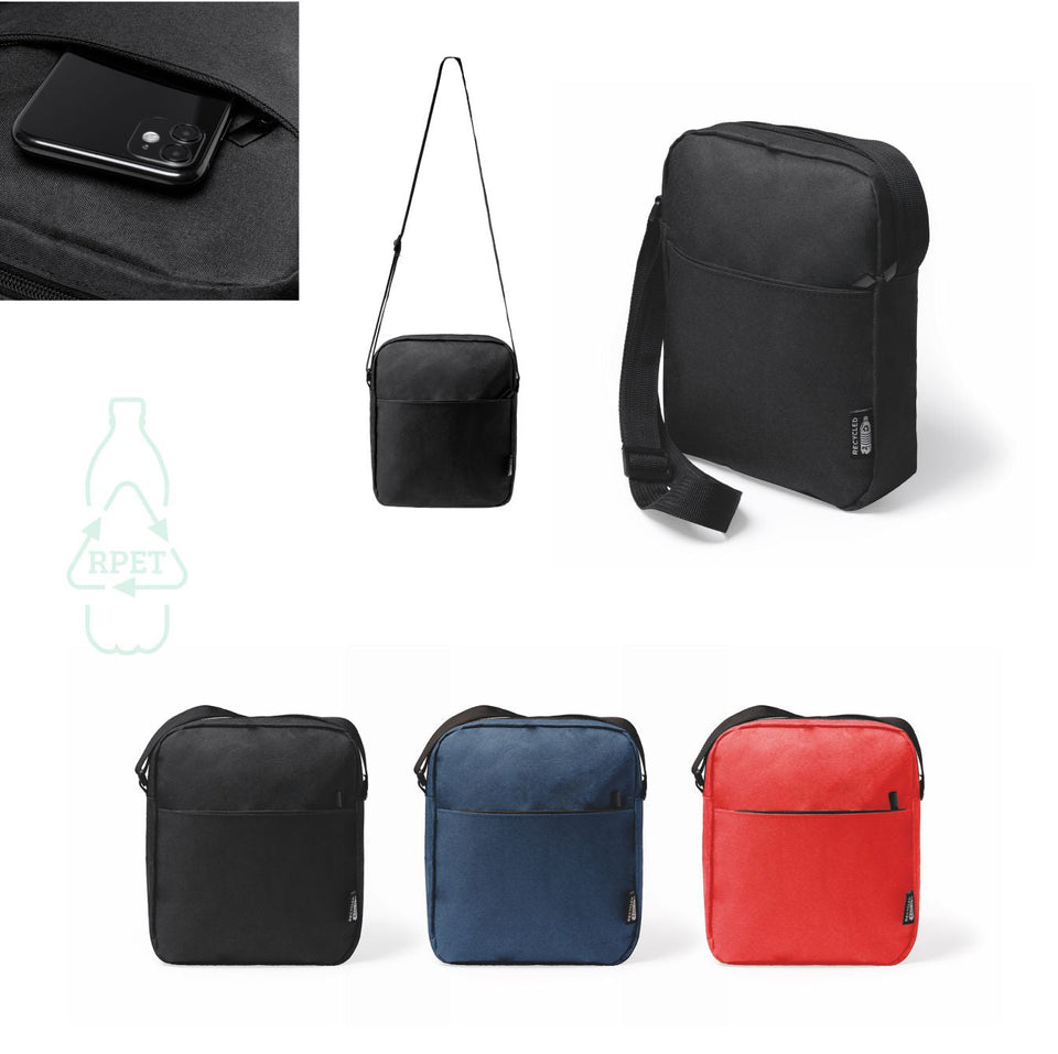 2917 Flavio - Borsa/Marsupio In RPET Dimensioni: cm 20x22x4,5 personalizzato con logo - Pubblienne