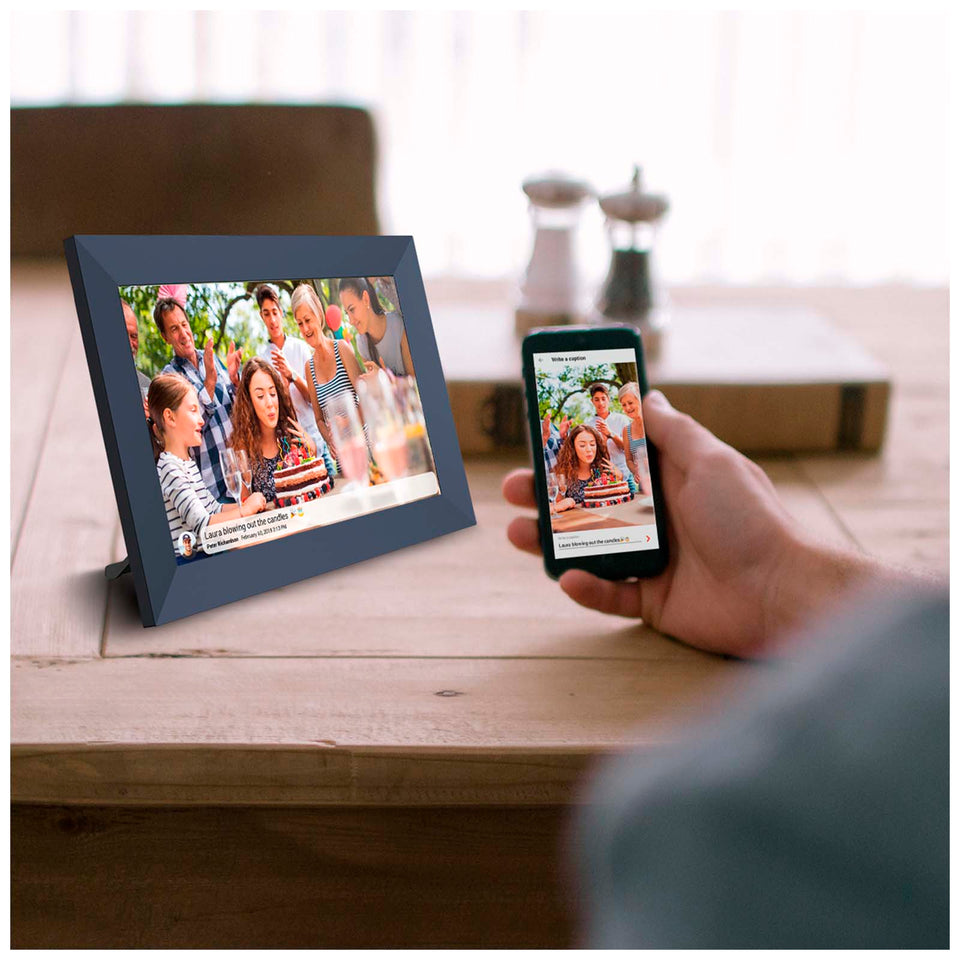 Cornice per foto digitali Wi-Fi da 10" Prixton Prado Frameo personalizzato con logo - Pubblienne