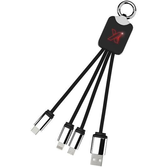 Cavo luminoso SCX.design C15 quadrato personalizzato con logo - Pubblienne