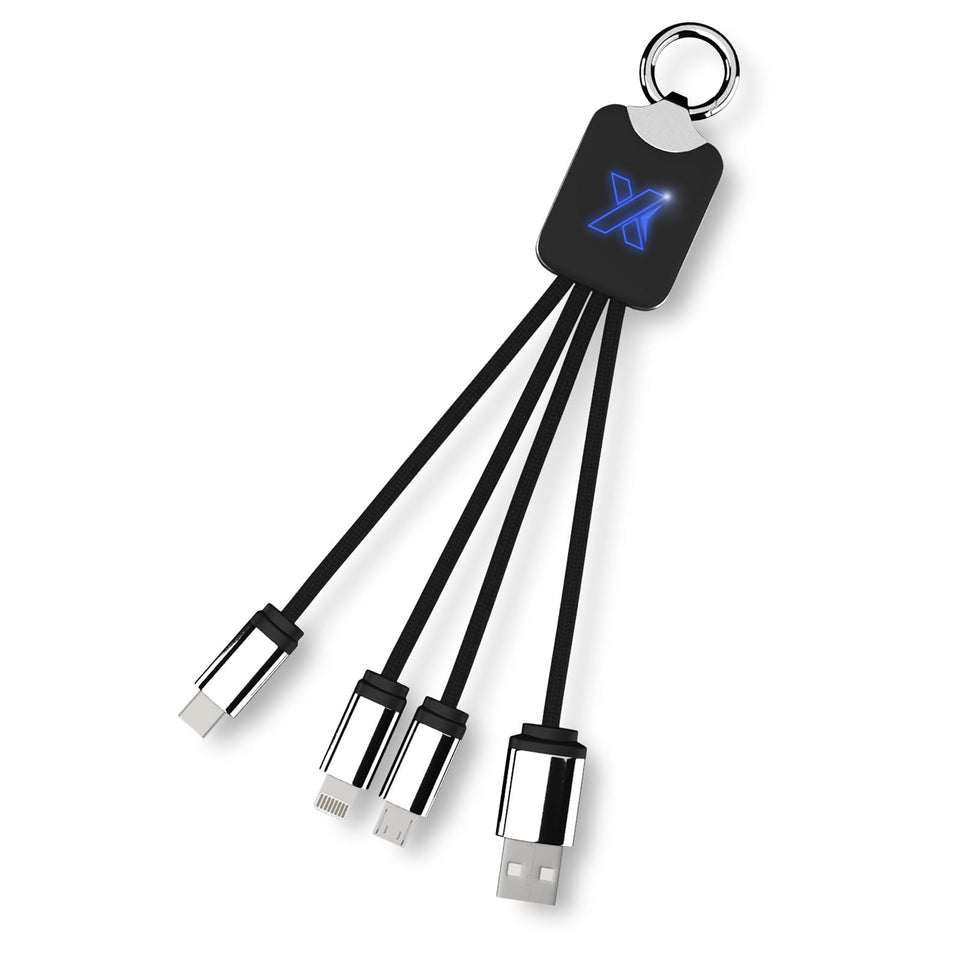 Cavo luminoso SCX.design C15 quadrato personalizzato con logo - Pubblienne