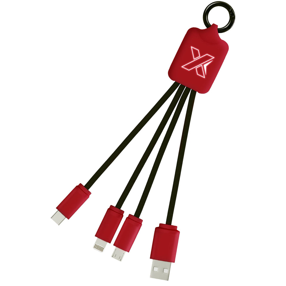 Cavo luminoso SCX.design C15 quadrato personalizzato con logo - Pubblienne