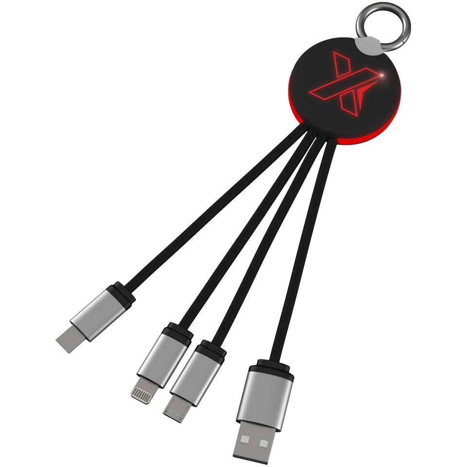 Cavo luminoso SCX.design C16 rotondo personalizzato con logo - Pubblienne