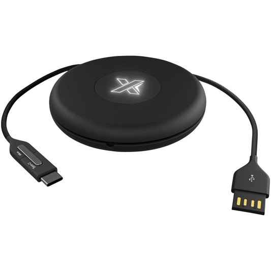 Cavo luminoso SCX.design C18 da viaggio 3-in-1 personalizzato con logo - Pubblienne