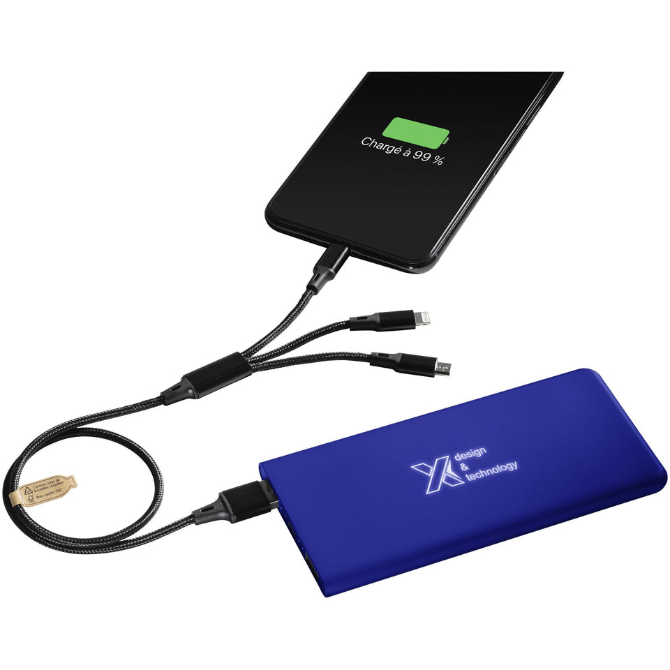 Power bank luminoso SCX.design P15 da 5000 mAh personalizzato con logo - Pubblienne
