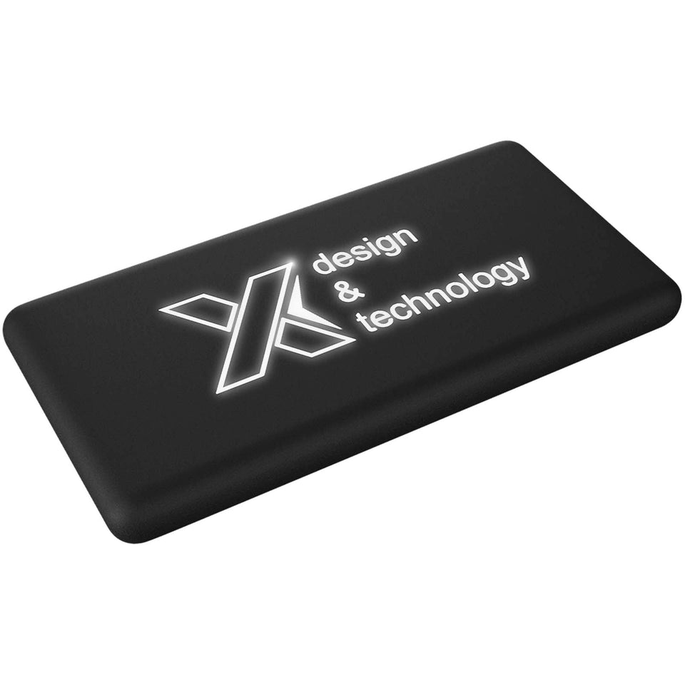 Power bank luminoso SCX.design P30 a carica solare personalizzato con logo - Pubblienne