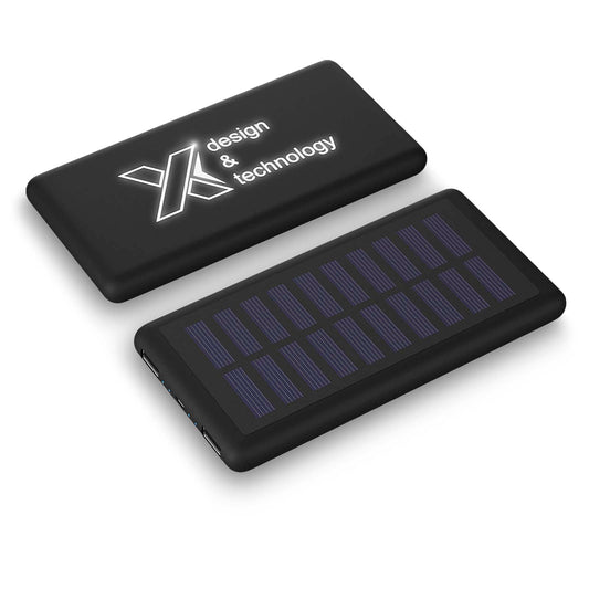 Power bank luminoso SCX.design P30 a carica solare personalizzato con logo - Pubblienne