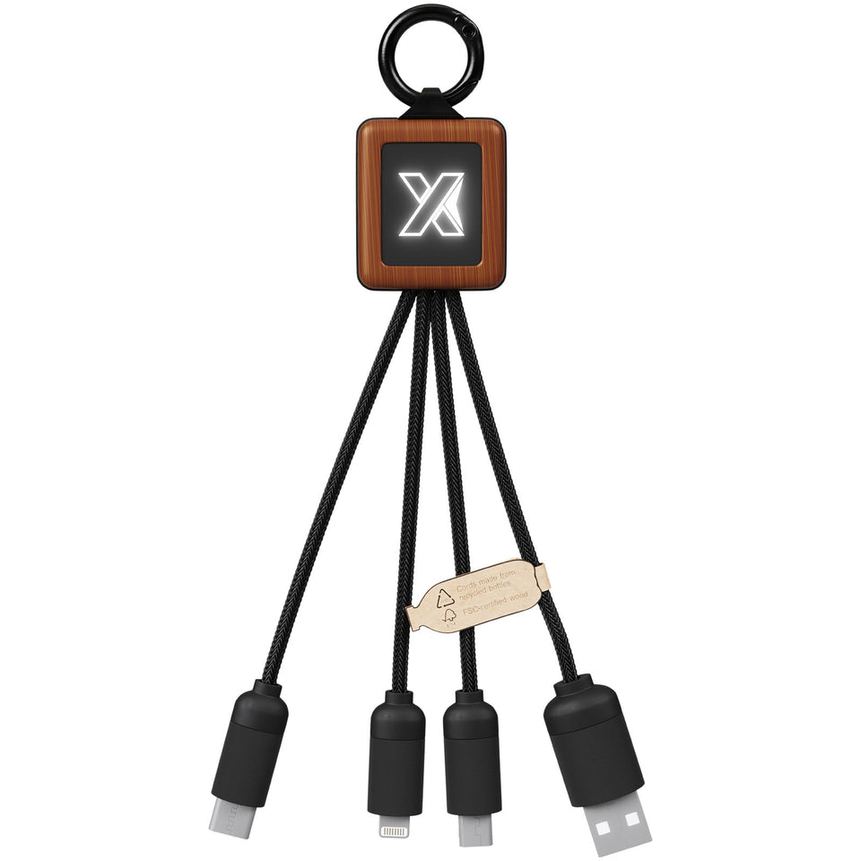 Cavo in legno da 20 W di facile utilizzo SCX.design C19 personalizzato con logo - Pubblienne