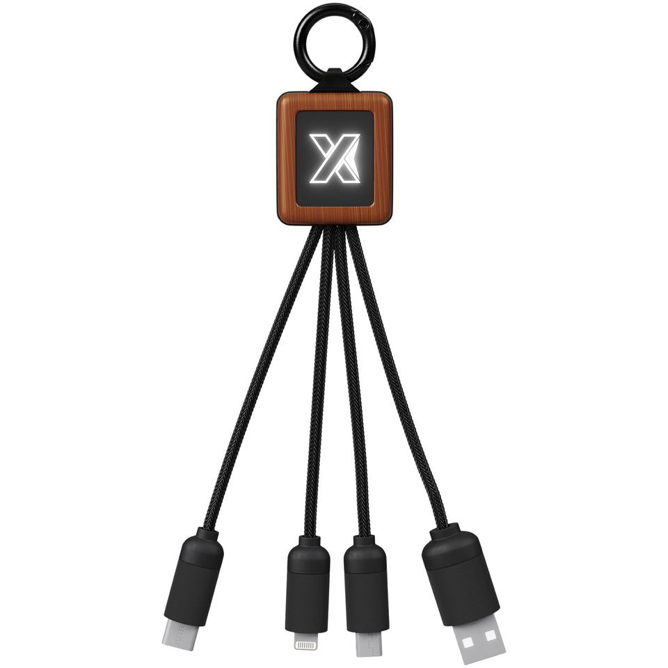 Cavo in legno da 20 W di facile utilizzo SCX.design C19 personalizzato con logo - Pubblienne