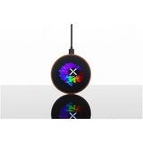 Stazione di ricarica wireless in legno SCX.design W13 da 10 W personalizzato con logo - Pubblienne